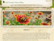 Tablet Screenshot of floridasnativebees.com